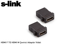 S-link SL-HH75 HDMI F To HDMI F Çevirici Adaptör Vidalı ara birleştirici - 1